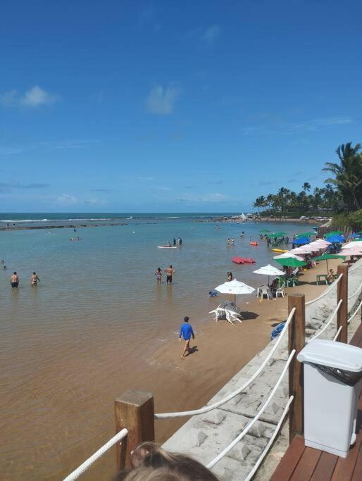 Apt Beira Mar Em Muro Alto Ao Lado Do Nanai Pôrto das Galinhas Esterno foto